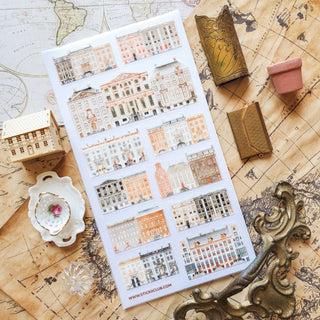 Vintage City Tour - Sticker Sheet-Sticker Sheets-Stash World