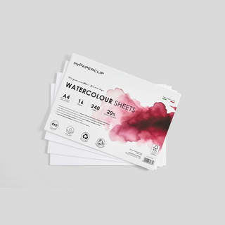 Watercolour Sheets 240GSM - A5, A4 or A3-Planner Accessories-Stash World