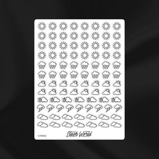 Weather Icons Sticker Sheet-Stash World