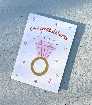 Wedding / Engagement Congratulations - Greeting Card-Greeting Cards-Stash World