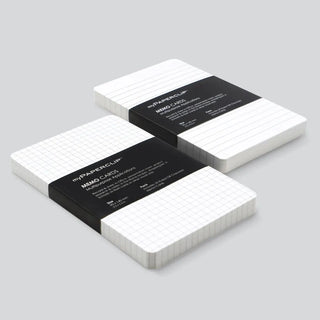 White Memo Index Cards - Ruled or Grid-Memo Cards-Stash World
