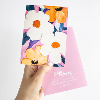 White Summer Blooms - Greeting Card-Greeting Cards-Stash World