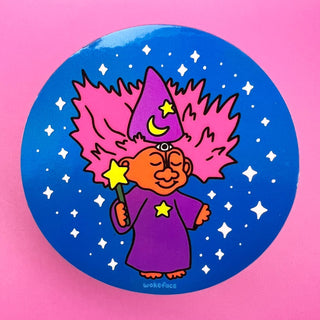 Wizard Troll Magic - Sticker-Vinyl Stickers-Stash World