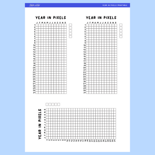 PRINTABLE Year In Pixels - Journal Kit (Digital Only)