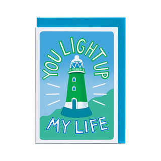 You Light Up My Life - Greeting Card (Risograph)-Greeting Cards-Stash World