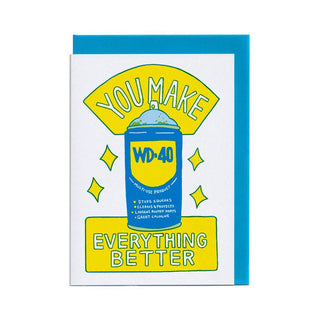 You Make Everything Better - Greeting Card (Risograph)-Greeting Cards-Stash World
