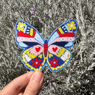 Oil Pastel Butterfly - Vinyl Sticker