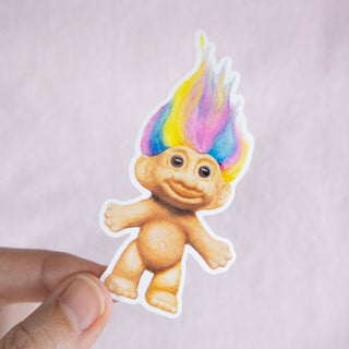 Rainbow Troll Doll - Vinyl Sticker