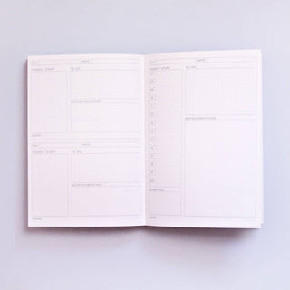 Shadow Brush No.1 A5 Daily Planner (Undated)