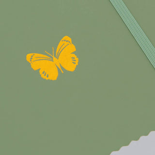 Butterfly A5 Dot Grid Journal - Sage Green