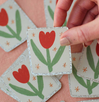 Tulip - Vinyl Sticker (Glitter)