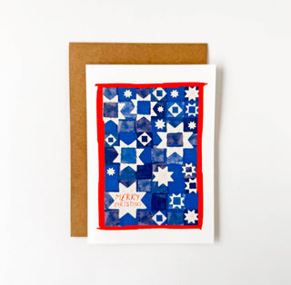 Merry Christmas Stars - Greeting Card