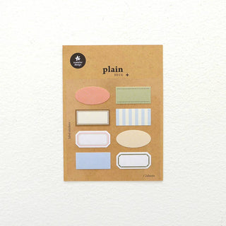 Plain.75: Plain Labels - Sticker Sheet (2 Pack)