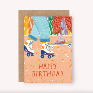 Skating Birthday - Greeting Card