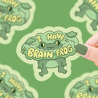 Brain Frog - Vinyl Sticker