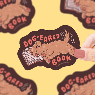 Dog Eared Book - Vinyl Sticker