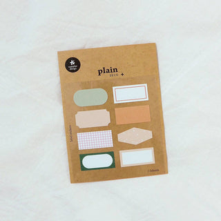 Plain.59: Peachy Labels - Sticker Sheet (2 Pack)