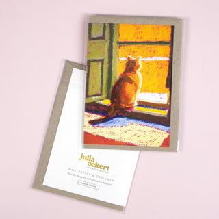 Sun Cat - Greeting Card
