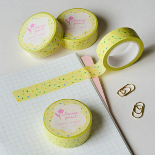 Yellow Polka Dots - Washi Tape