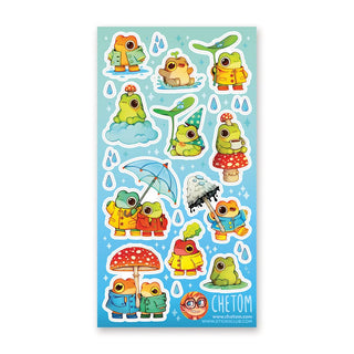 Toadally Fun Rainy Day - Sticker Sheet