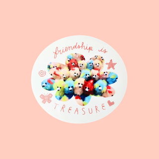 Friendship Is Treasure - Vinyl Sticker