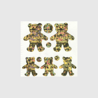 Teddy Bear Sticker Sheets - Off the Roll