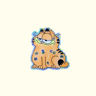 Gartfield With Stickers - Vinyl Sticker