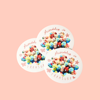 Friendship Is Treasure - Vinyl Sticker