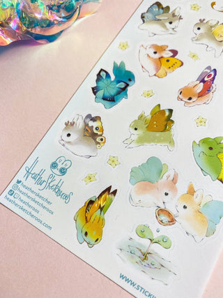 Bunnerflies - Sticker Sheet