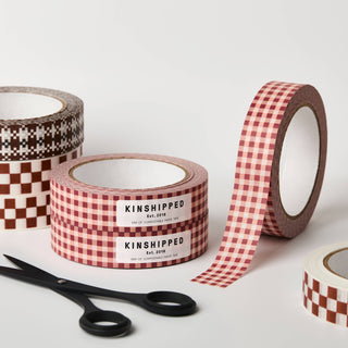 Pink Grid - Paper Masking Tape