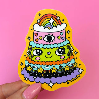 Wokeface Cake - Vinyl Sticker