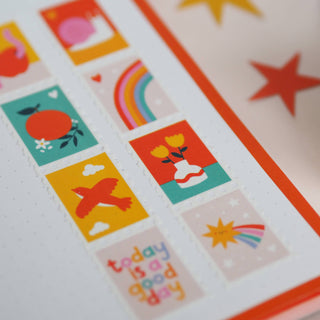 Cute Vibrant Postage - Washi Tape