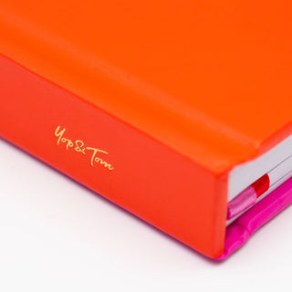 Lined Notebook A5 - Pink & Red Contrast