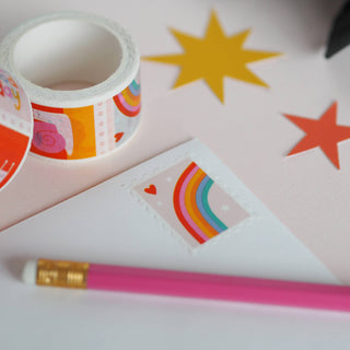 Cute Vibrant Postage - Washi Tape