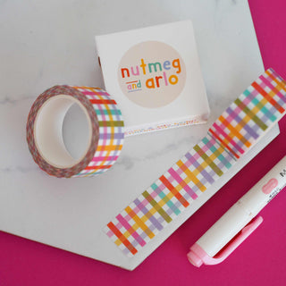 Bright Gingham - Washi Tape