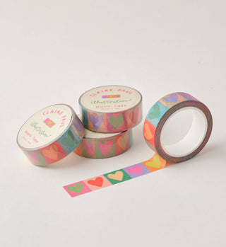 Rainbow Love Hearts - Washi Tape