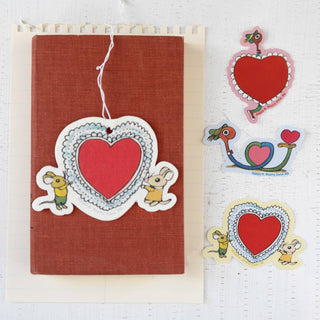 3P4 x Richard Scarry® Valentine - Mice Heart Sticker-Stash World
