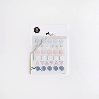 Plain.07: Grid Shapes - Sticker Sheet (3 Pack)
