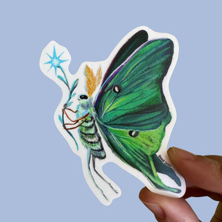Luna Moth - Vinyl Sticker