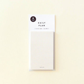 Daily Plan.26: Small Gridded Memo Pad - Sticker Pack