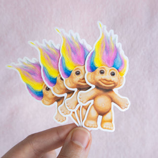 Rainbow Troll Doll - Vinyl Sticker