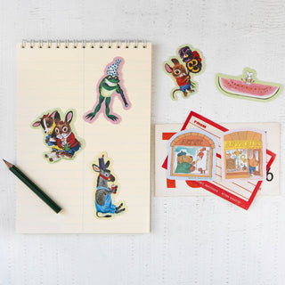3P4 x Richard Scarry® Valentine - Mice Heart Sticker-Stash World