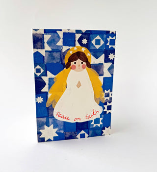 Angel in the Stars - Greeting Card