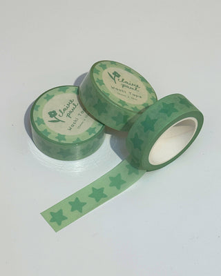Green Stars - Washi Tape
