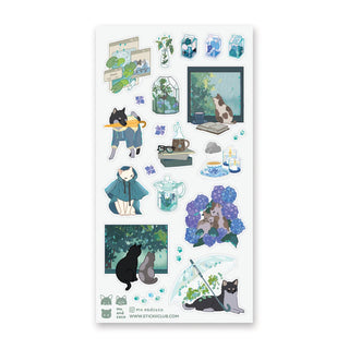 Paws in the Rain - Sticker Sheet