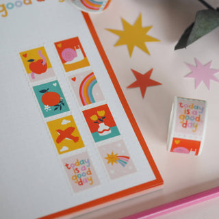 Cute Vibrant Postage - Washi Tape