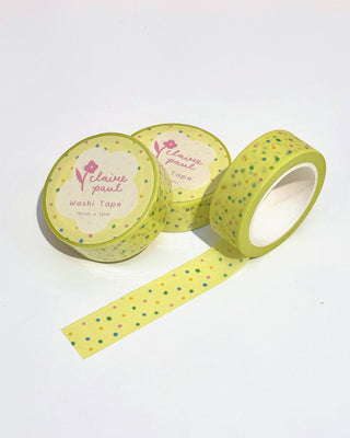Yellow Polka Dots - Washi Tape