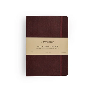2027 Weekly Planner (Vegan Leather Cover)