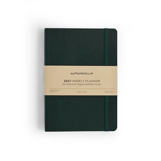 2027 Weekly Planner (Vegan Leather Cover)