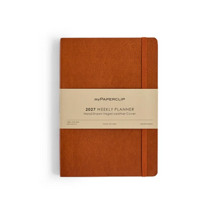 2027 Weekly Planner (Vegan Leather Cover)